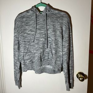 Cropped grey hoodie